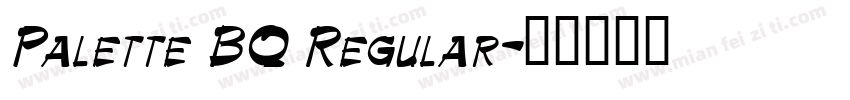 Palette BQ Regular字体转换